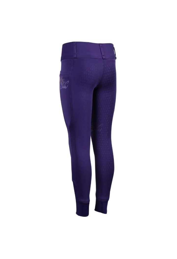 Pantaloni da equitazione HH Equitights DivaViolet giovanile 25SS