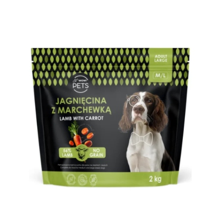 Karma secco WOW!PETS Lamb/Marchew PiesML 2kg