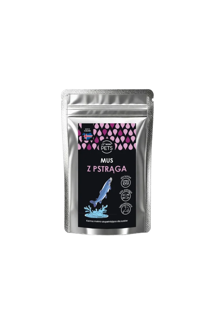 Saldi per cani WOW!PETS Mus con trota 100g