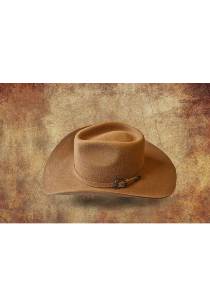 Cappello a fibbia WILDBILL feltro marrone