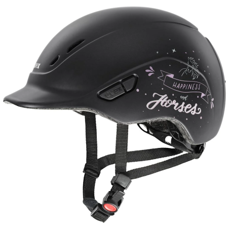 Casco da equitazione UVEX Kidoxx cava felice nero XXXS (49-54)