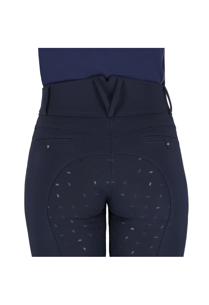 Pantaloni da equitazione QHP Lymee 25AW softshell femmina