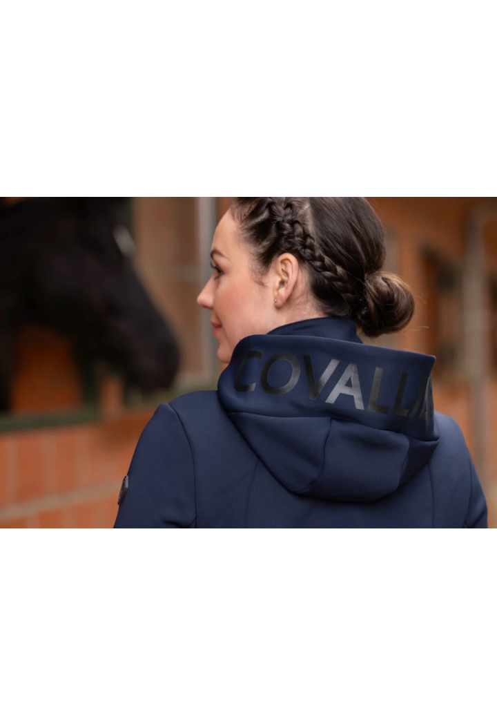 Felpa con cappuccio COVALLIERO 25AW donna