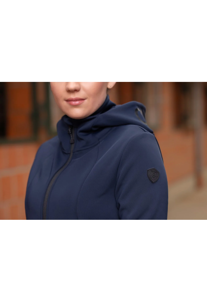Felpa con cappuccio COVALLIERO 25AW donna
