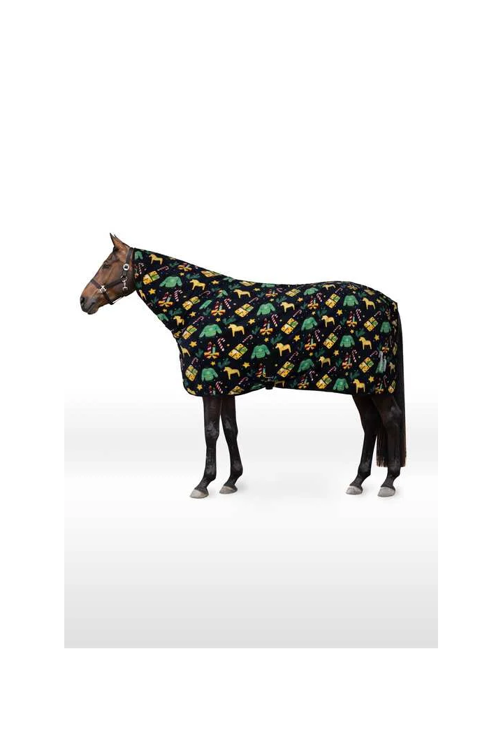 Coperta in pile HORZE Christmas Sweater 25AW