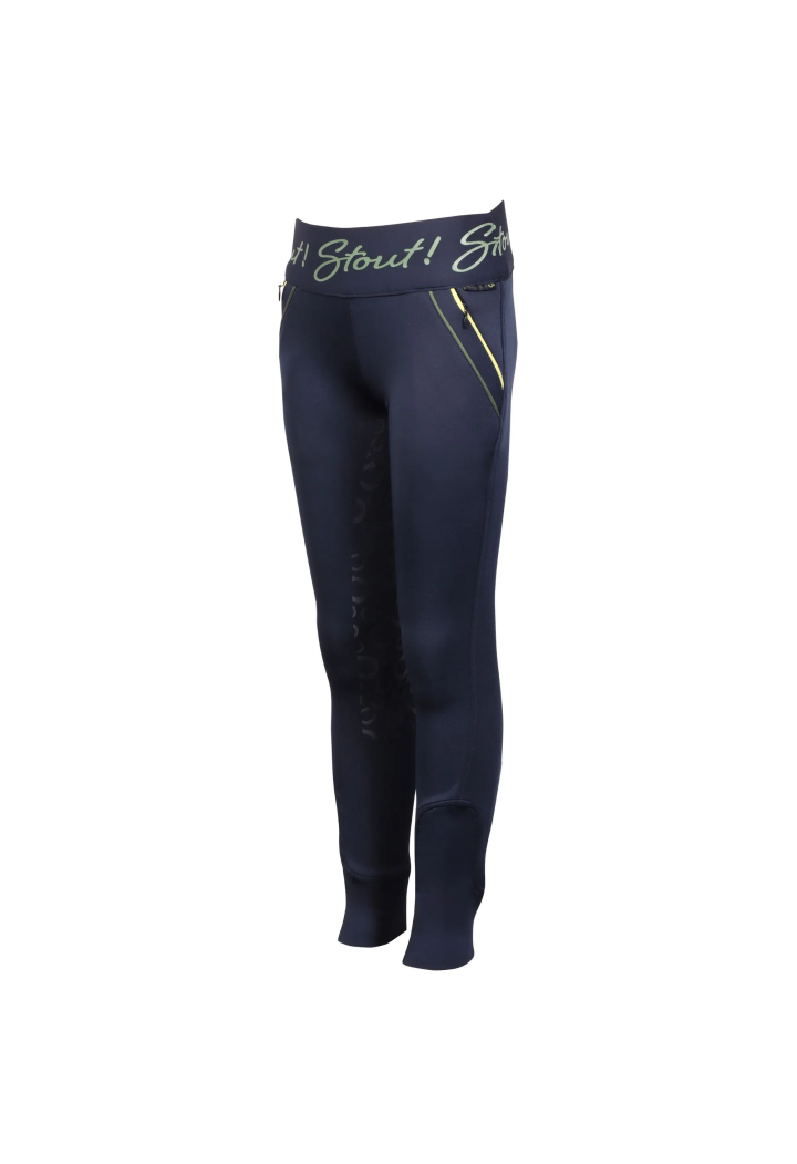 Pantaloni da equitazione HH Equitys STOUT!Lime 25AW giovanile