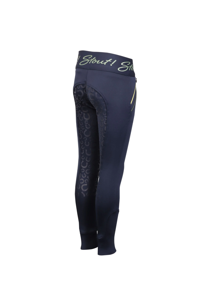 Pantaloni da equitazione HH Equitys STOUT!Lime 25AW giovanile
