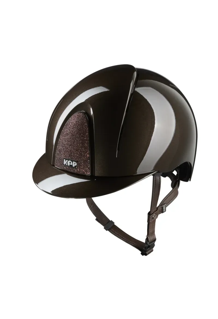 Casco da equitazione KEP Smart Nova Metal Polish S.bro Brown M