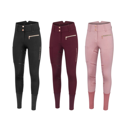 Pantaloni da equitazione EQ.QUEEN Redbridge femmina