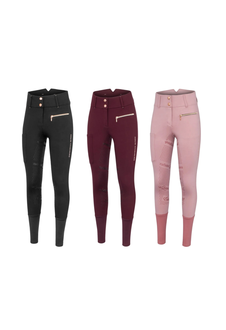 Pantaloni da equitazione EQ.QUEEN Redbridge femmina