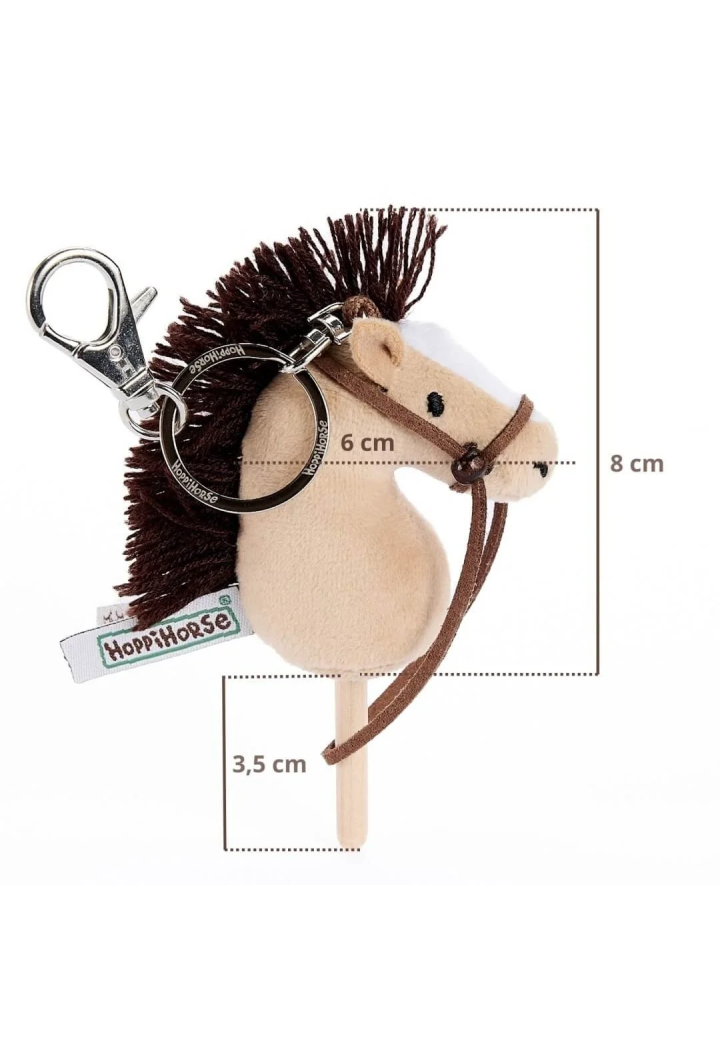 Portachiavi HoppiHorse HobbyHorse beige 12cm