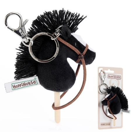Portachiavi HoppiHorse HobbyHorse nero 12cm