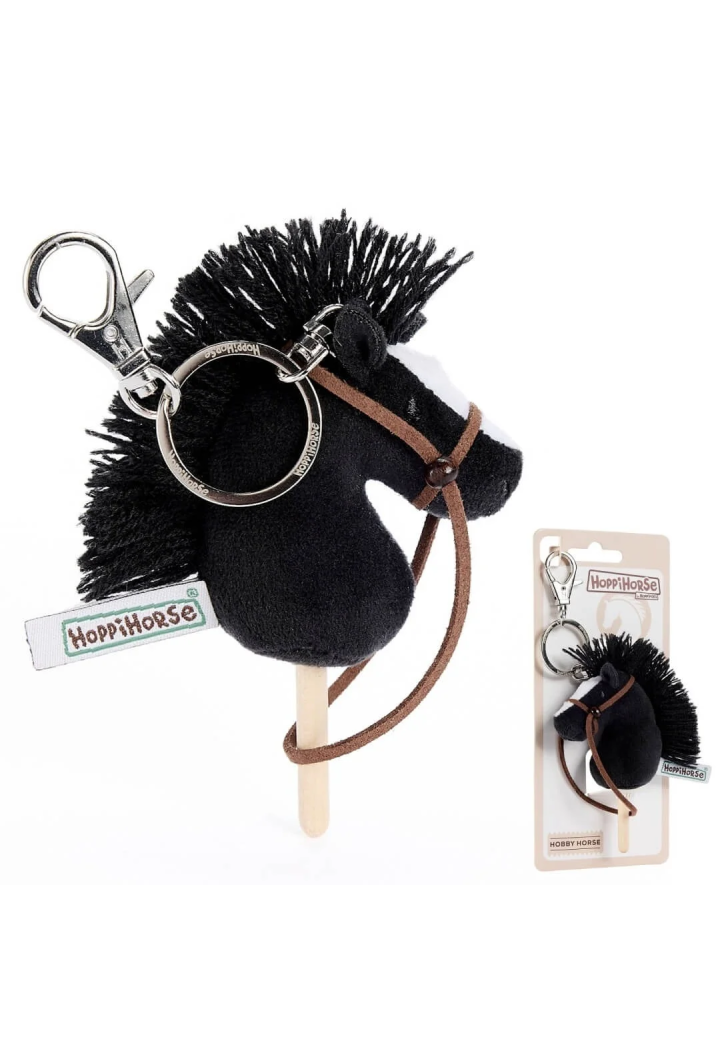 Portachiavi HoppiHorse HobbyHorse nero 12cm