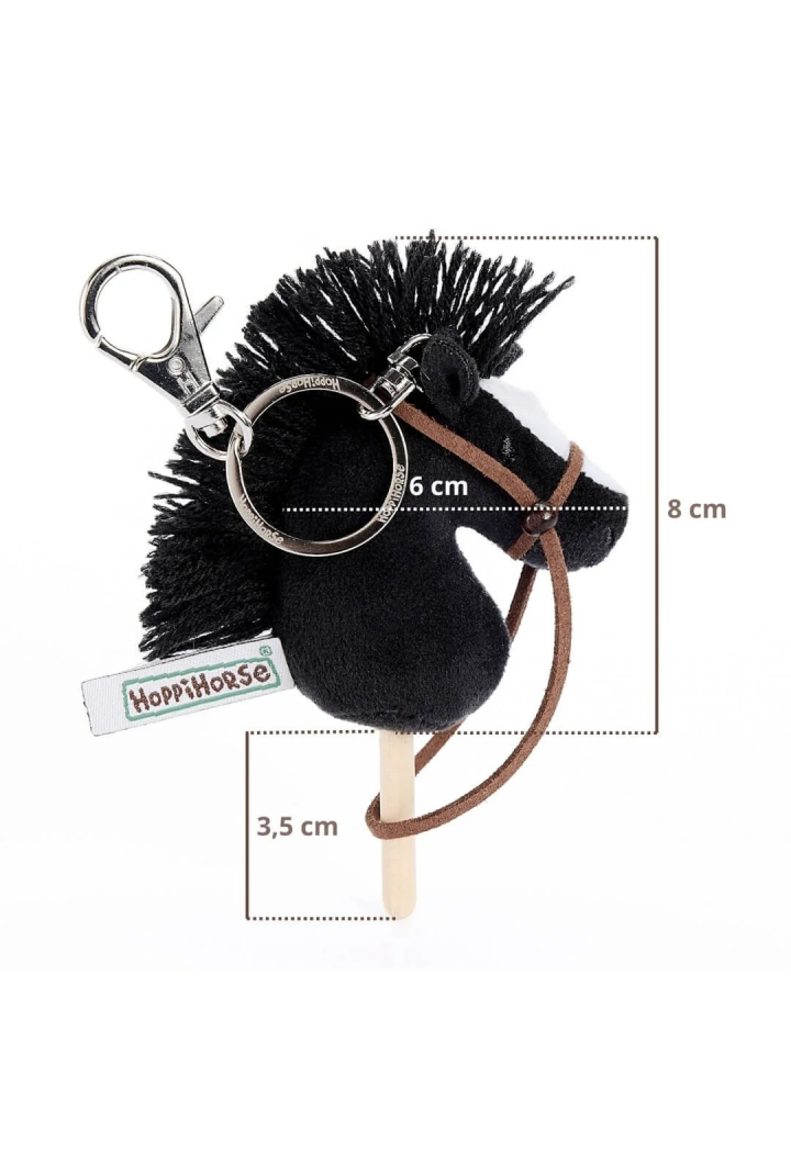 Portachiavi HoppiHorse HobbyHorse nero 12cm