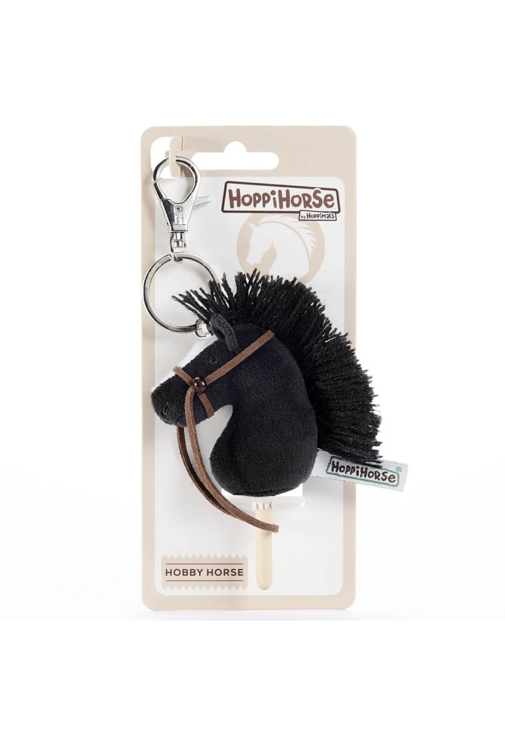 Portachiavi HoppiHorse HobbyHorse nero 12cm