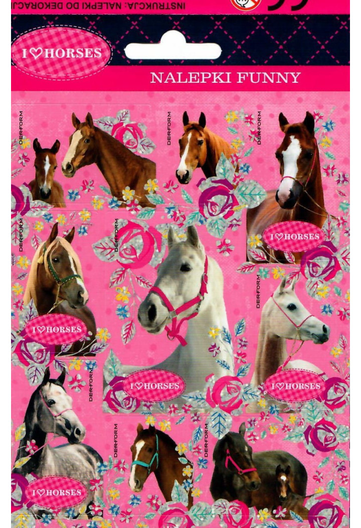 Adesivi DERFORM I Love Horses