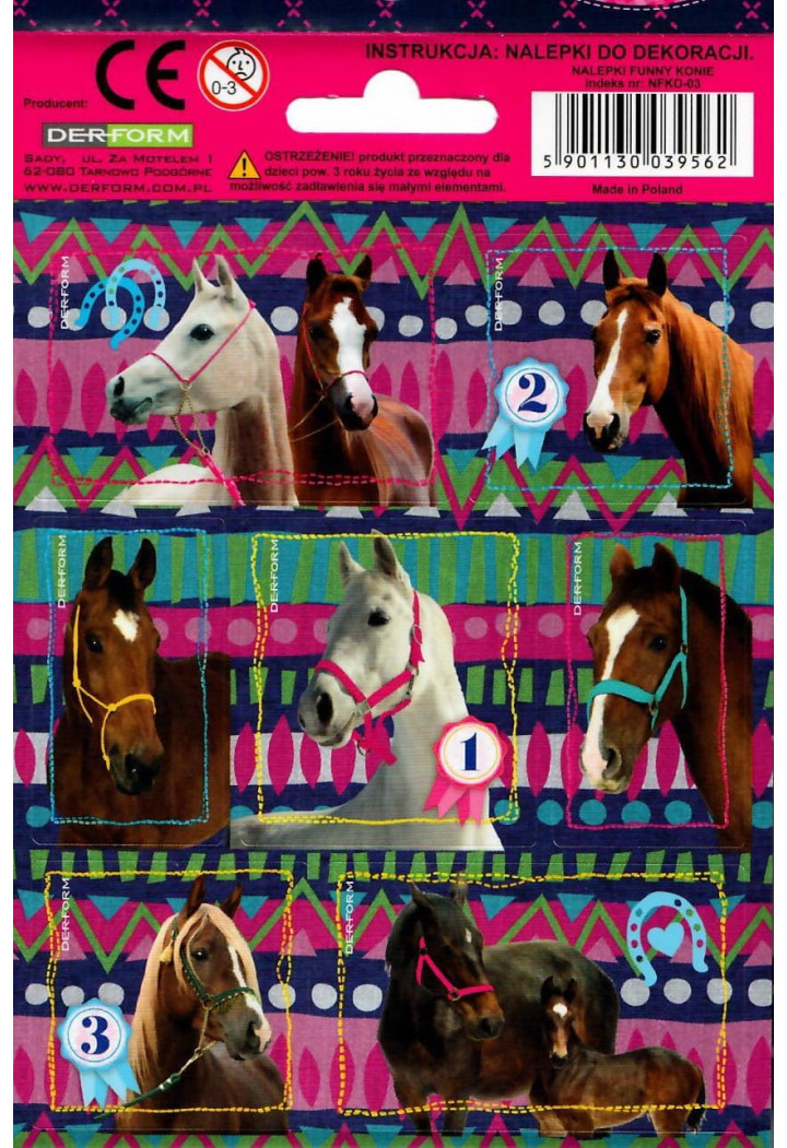 Adesivi DERFORM I Love Horses