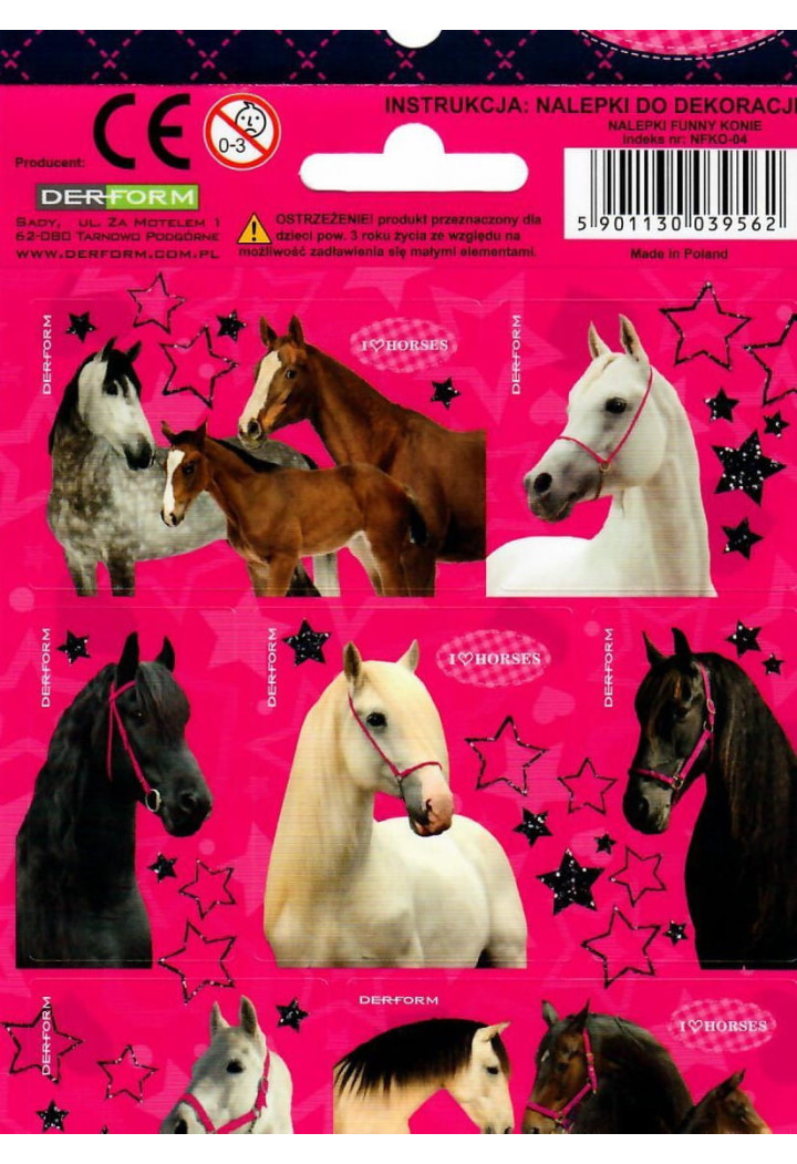 Adesivi DERFORM I Love Horses