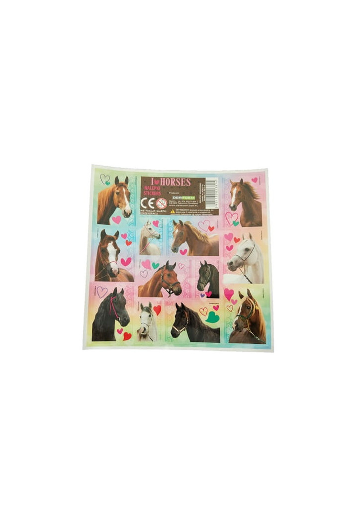 Adesivi DERFORM I Love Horses 16x16