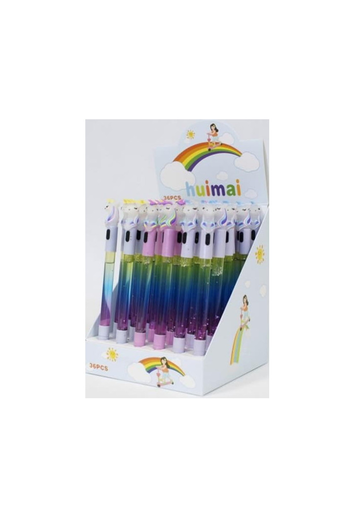 MIDEX penna Unicorn brillante+brokat mix