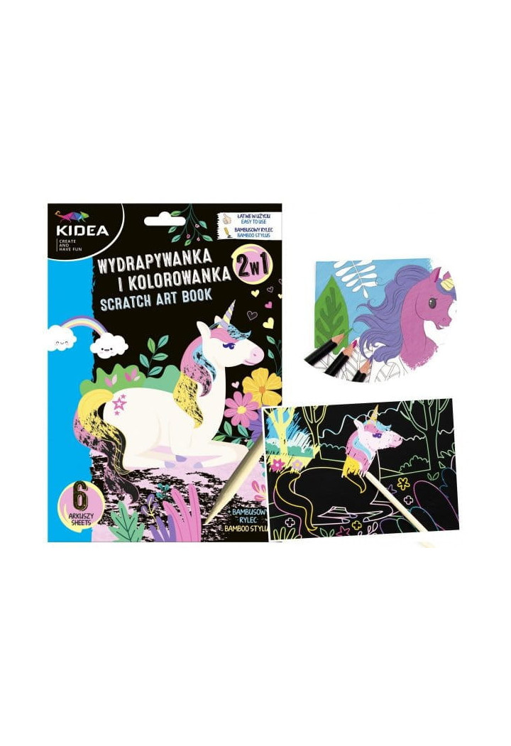 Scratcher KIDEA Unicorn + vernice