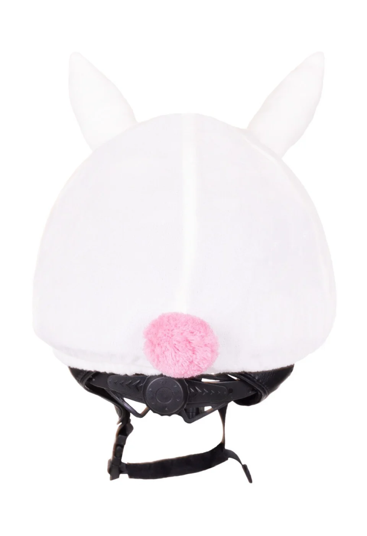 Cap su casco da equitazione QHP Coniglietta di Pasqua
