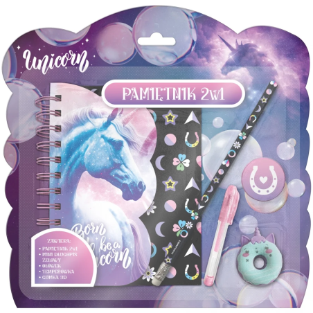 Diario DERFORM Unicorn 2w1 plus accessori
