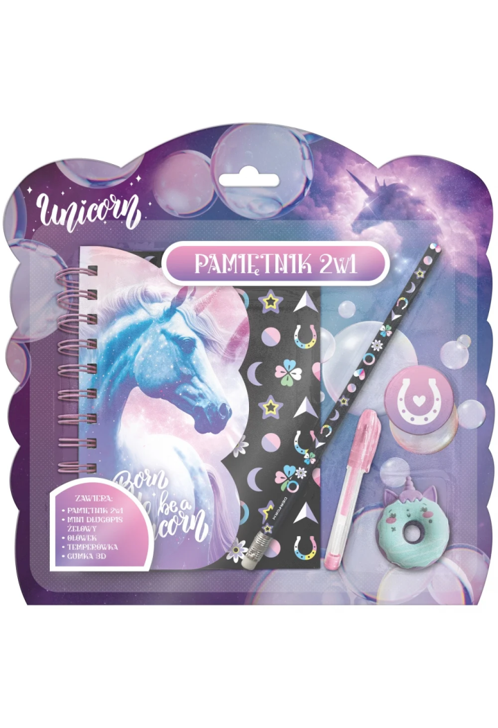 Diario DERFORM Unicorn 2w1 plus accessori