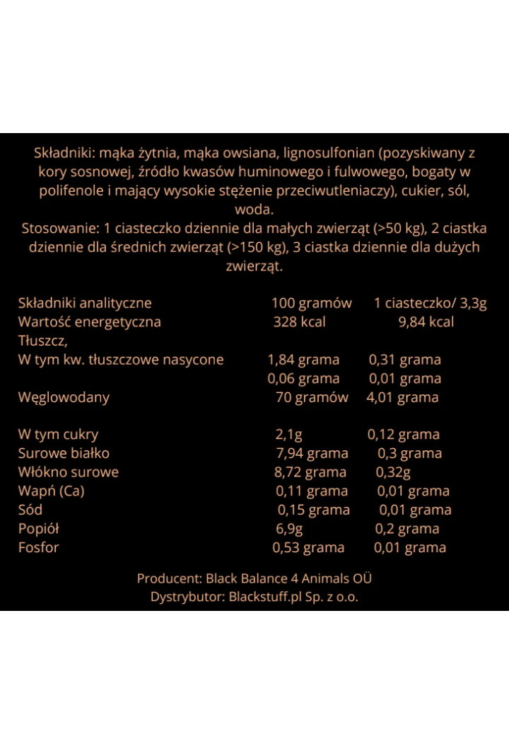 BLACK STUFF BlackBalanceCookie 300g