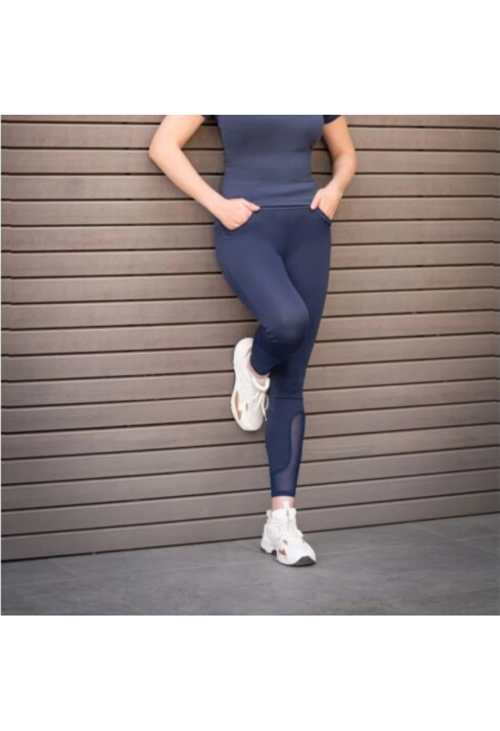Leggings da donna HKM Mesh II Silikon