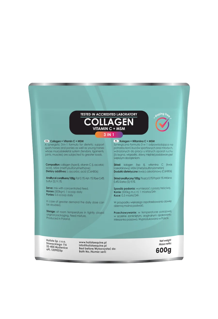 Collagene HOLISTA Collagen 3 in 1 600g Supplemento
