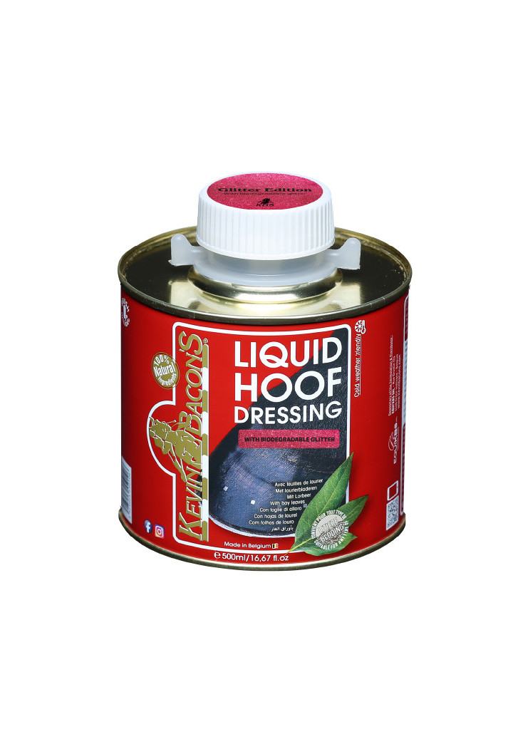 Olio per zoccoli KEVIN BACON'S Liquid Hoof rosa con glitter 500ml