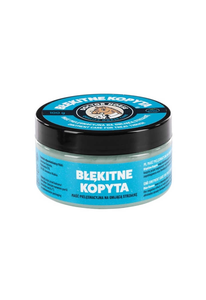 Unguento DOCTORHORSE su fettoni BlueCocket 100g