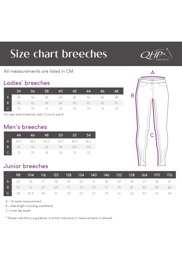 Pantaloni da equitazione QHP Livora 26AW femmina