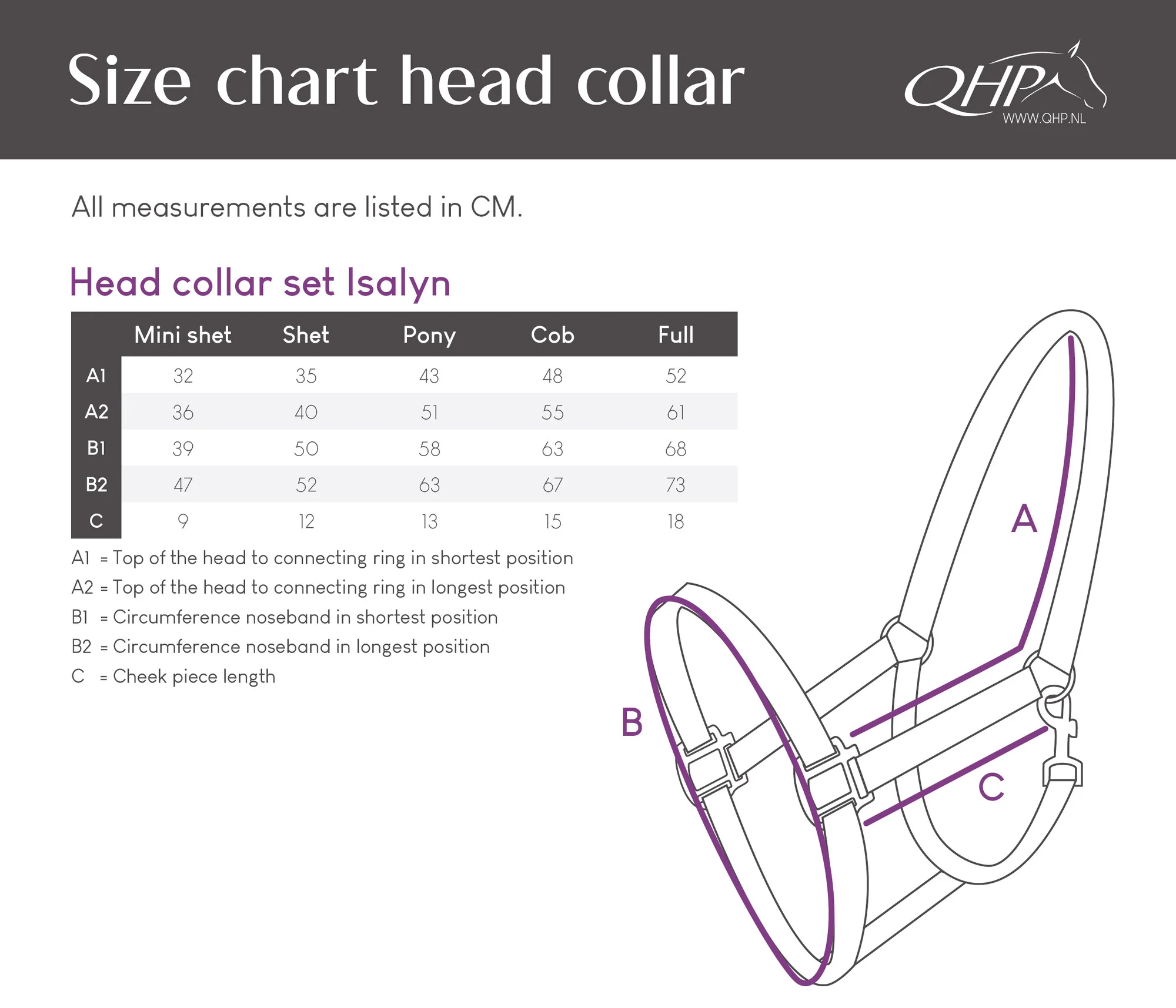 Cavezza con lunghina QHP 26AW Isalyn