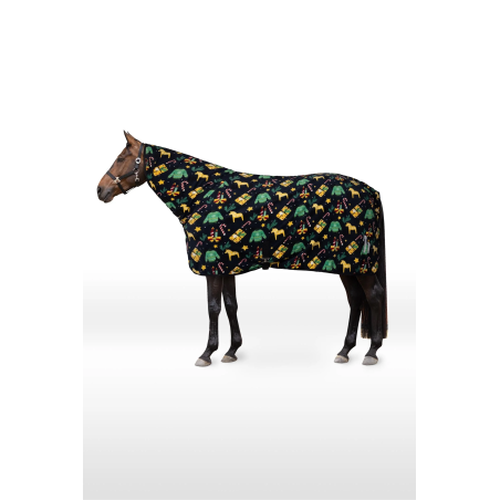 Coperta in pile HORZE Christmas Sweater 26AW
