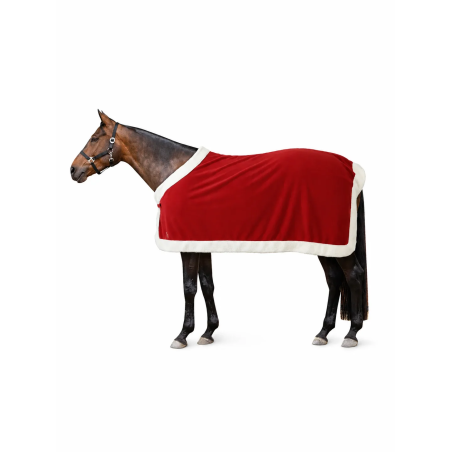Coperta in pile HORZE Christmas Red 26AW