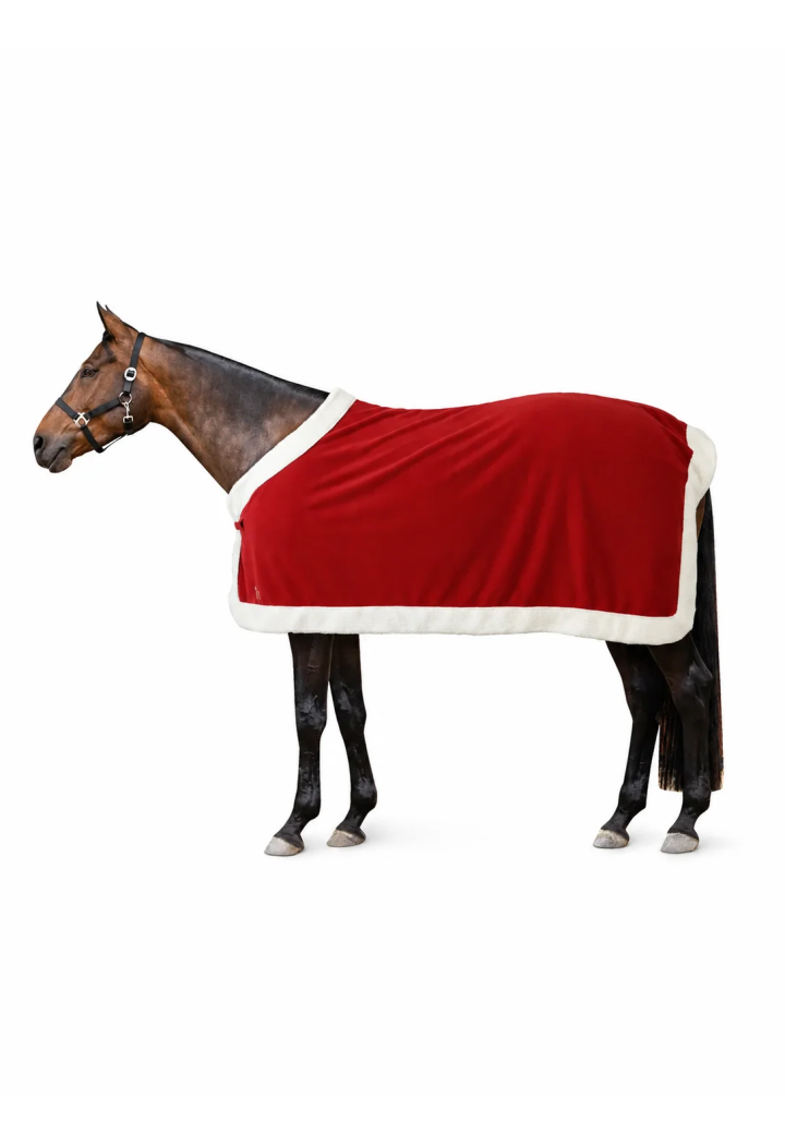 Coperta in pile HORZE Christmas Red 26AW